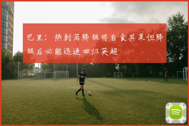 巴里：热刺若降级将自食其果但降级后必能迅速回归英超